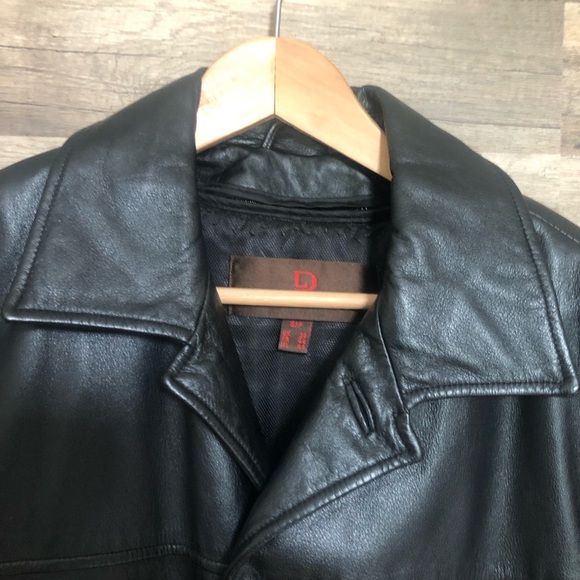 Danier Men's Black Leather Jacket Small - Picture 3 of 12